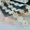 Bright Embroidered Headwear Decor Handmade DIY Craft Daisy Lace Trim Sewing Supplies Ribbon