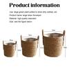 Nordic Extra Large Straw Flower Pot Seaweed Storage Basket Potted Plant Flower Basket Plant Basket Woven Floor Indoor Flower Pot