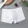 Men Boxer Underwear Elastic Mid-Waist Design U-Convex Shorts Briefs Smooth