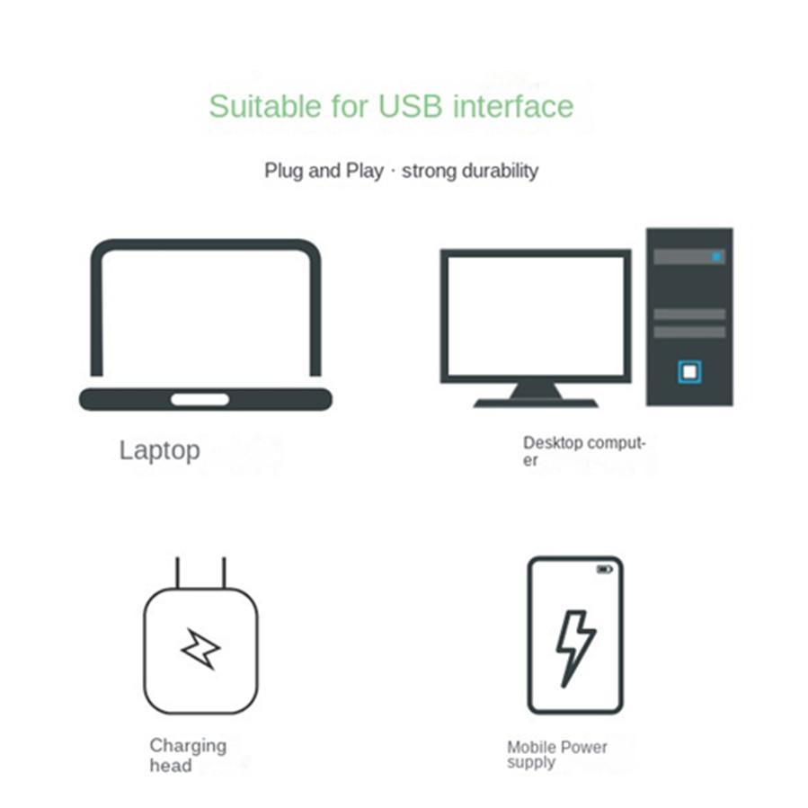 USB LED Book Lights 3LEDs  SMD LED Bulb 5V Power Input White 5000-6500K Warm White 3000-3500K USB Night light indoor lighting