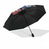 1pc Power Rangers Umbrella, Automatic Opening, Portable 3-Fold Design, 8-Rib Iron Frame, Outdoor, Perfect Gift for Fans, Travelers, Daily Use, Festiva