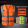 High-Visibility Reflective Safety Vest with Pockets