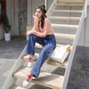 Women's High Waist Straight Leg Jeans Loose Wide Leg Trousers Casual Denim Pants