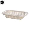 Expandable Kitchen Sink Strainer Drain Vegetable Fruit Drainer Basket Space Saving Washing Shelf Strain Rack Kitchen Organizer