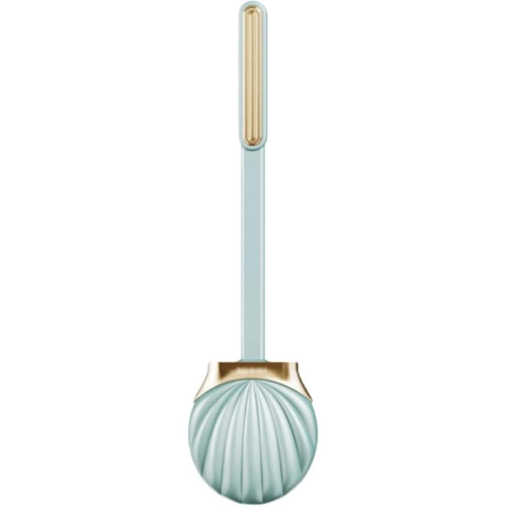 Soft Seashell Shape Toilet Brush with Silicone Bristles Toilet Brush and Holder Creative Toilet Bowl Brush Luxury Bathroom Set Reusable