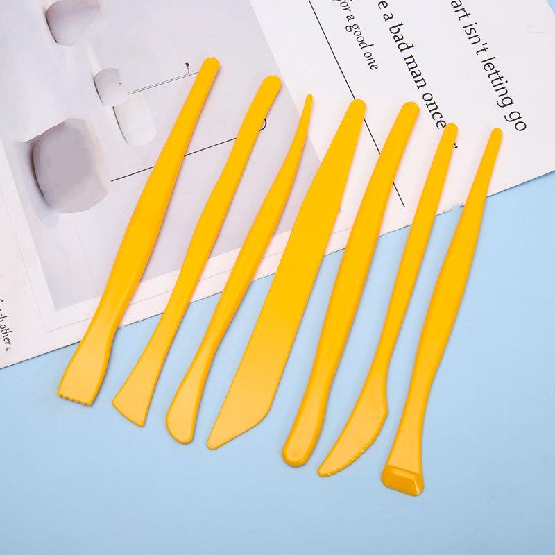 7-Piece Plastic Clay Carving Knife Set for Sculpture Art Supplies
