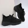 Fashion Knitting Thick Bottom Sneakers Women  Autumn Breathable Wedge Sports Shoes Casual Lace Up Running Shoe Zapatos