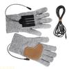 A1A2 USB Rechargeable Carbon Fiber Heating Gloves Hand Warmer Touching Screen Ski Gloves For Skiing Motorcycling Snowboarding