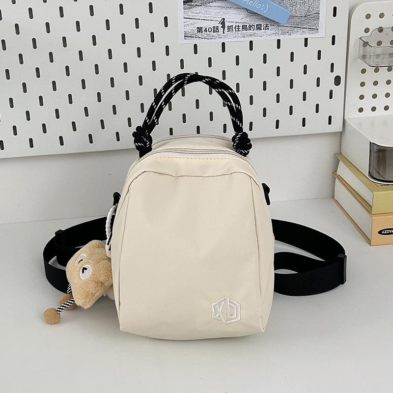 New Color Blocking Avocado Backpack Mini Women's Crossbody One Shoulder Commuting Bag Shell Japanese Lightweight Backpack