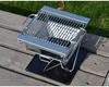 Portable Stainless Steel Folding BBQ Grill & Fire Pit for Outdoor Camping