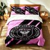 Inter Miami CF (14) Juego de 3 piezas adecuado para dormitorios principales suave y cómodo un regalo ideal para familiares y amigos Incluye una funda nórdica y dos pi