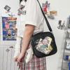 Square shoulder bag, transparent heart-shaped crossbody bag, PU leather shoulder bag, Pink