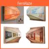 Elegant 3d Visual Night Light Decorative Wall Lamp For Home Stylish Design In Wood