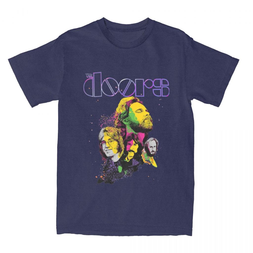 Jim Morrison Doors Band T-Shirt Accessoires Herren Damen Reine Baumwolle Verrücktes T-Shirt Kurzarm Kleidung Geschenkidee