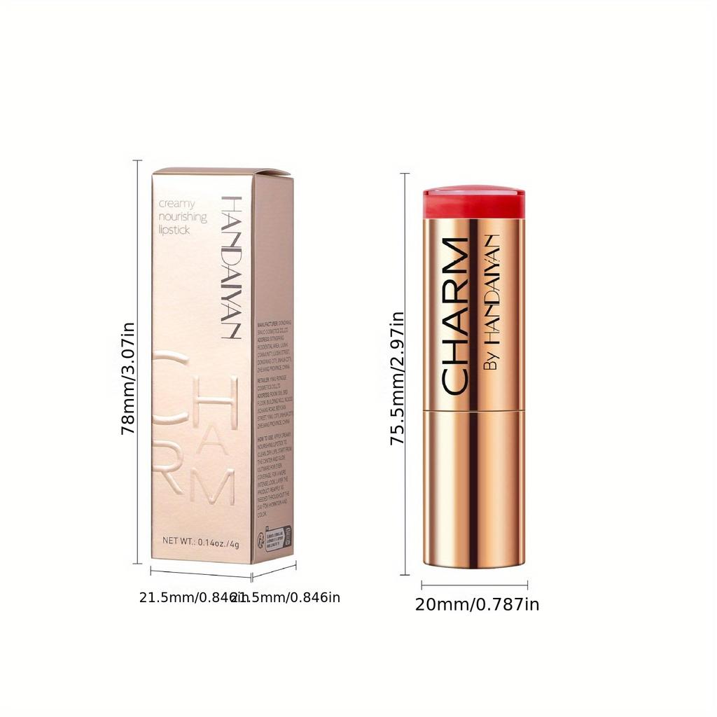 1pc Hydrating Lipstick - High-Shine Glossy Lip Gloss with Moisturizing Formula, Waterproof Non-Drying Lip Color, Soft Y Plumping Finish Lipstick