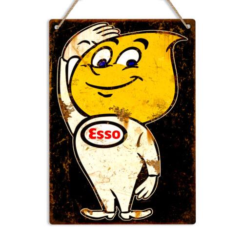 

Esso Oil Drop Man 1960s Retro Vintage Metal Tin Sign Plaque Man Cave Shed GarageAluminum 30x40cm(11.8x15.7inch)