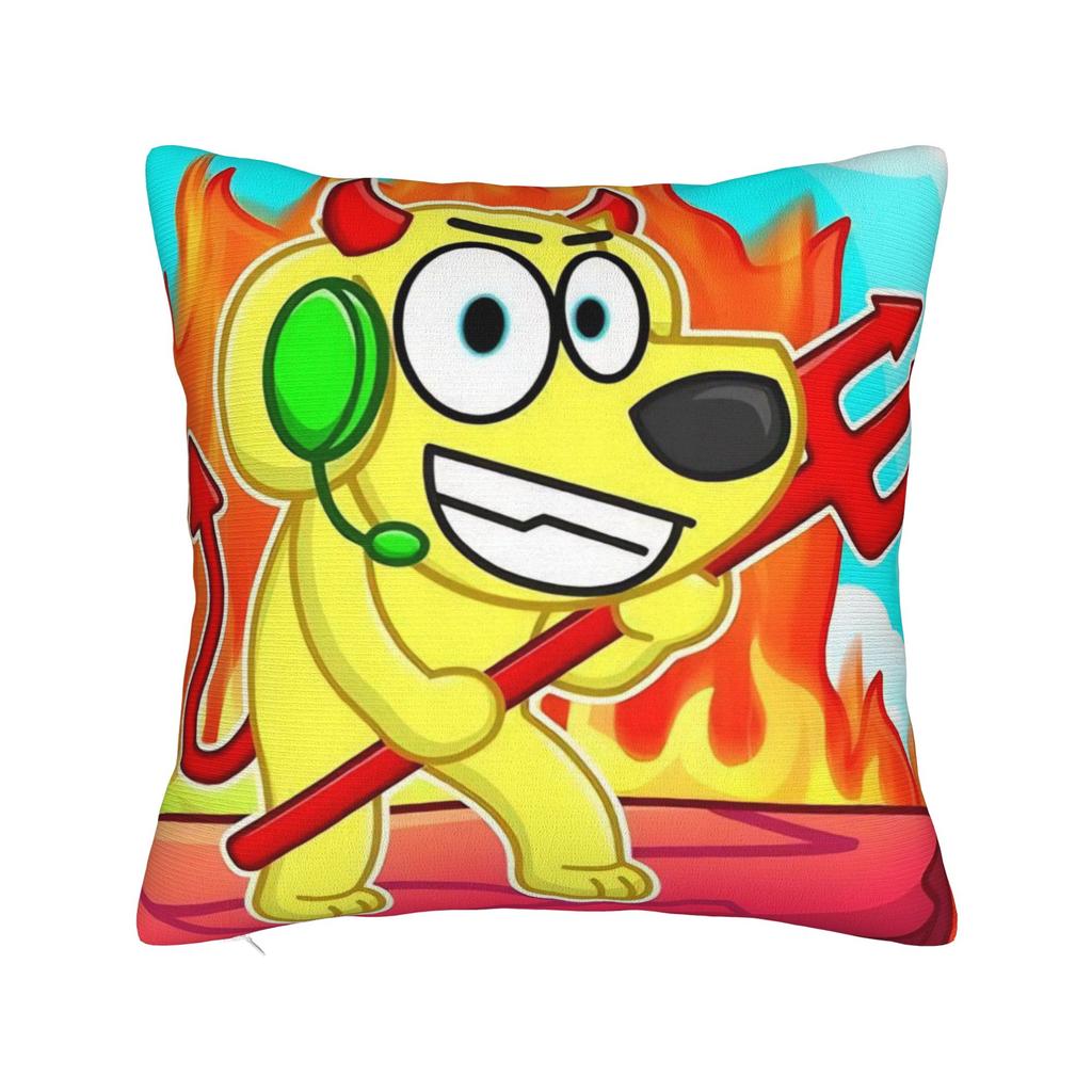 Superdog Tylers Snowi Foxs Square Pillow Covers Bed Car Cute Cartoon Cushion Cover Creative Home Decoration Pillow Cover