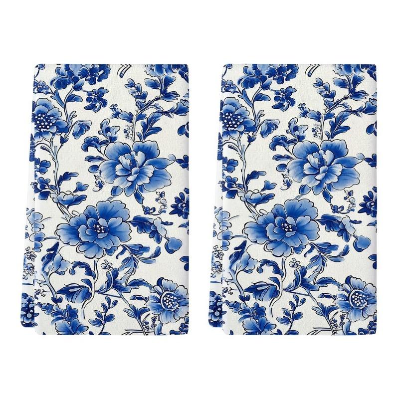 2 Stück Küchentücher, Handtuchsets, Super saugfähige weiche Reinigungstücher, Küchen Dekoration, Küchenutensilien, Haushaltsutensilien, Reinigungstücher