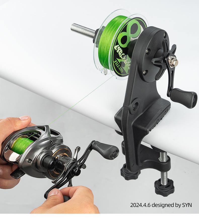 Flying Heron Fishing Reel Line Winder and Spooler for Baitcasting