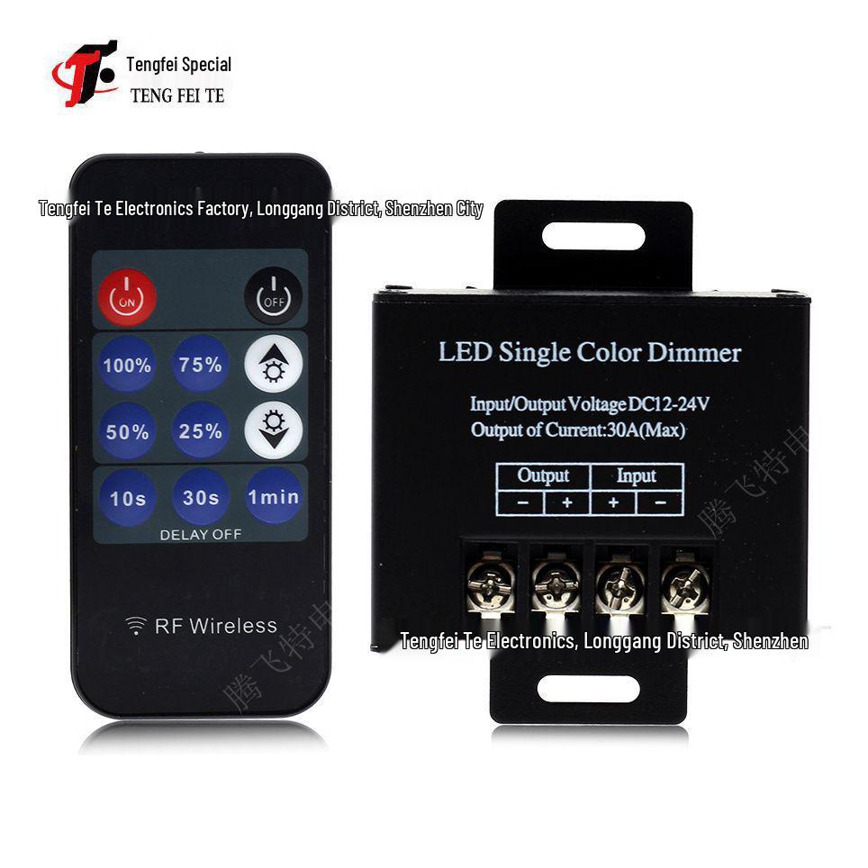 11-Key 30A Wireless RF LED Strip Dimmer Controller