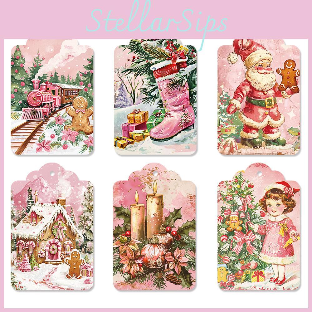 Christmas Themed Paper Hanging Tags With 60pcs For Festive Event Accessories