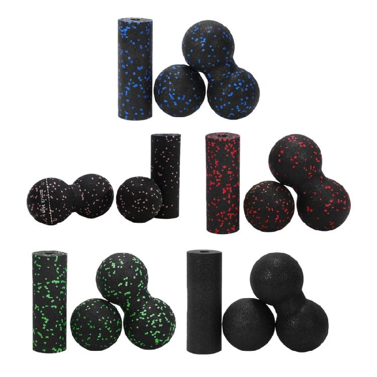 Exercise Ball And Muscle Recovery Roller Set Light Weigh Design Yoga Sphere And Massage Roller For Yoga Pilates Training
