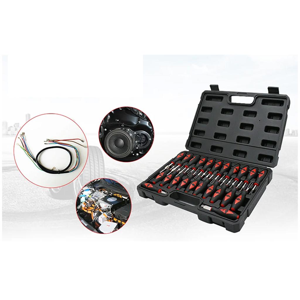 Complete 23Pcs Car Electrical Terminal Connector Pin Removal Tool Set For Wiring Harness Repair And Modification
