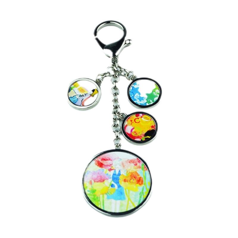 Metal Keyring with Heat Transfer Printing Sublimation Blank Keychain Jewelry Keychains Accessories for Graduates