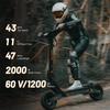 Verze 2026 Elektrická koloběžka KuKirin G4, Motor 2000W, Baterie 60V 20Ah, 11palcové kolo, Max. rychlost 70 km/h, Dojezd 75 km, Kotoučové brzdy