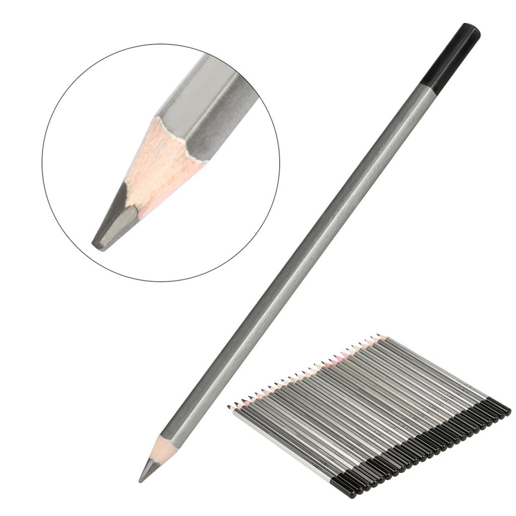 Graphite Sketch Pencils 24 Pack Break 9h 14b Hardness Set for Students Artists Drawing Painting