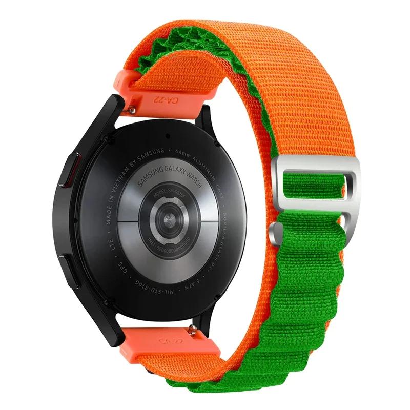20 22mm Nylon Loop Strap For Xiaomi S4 S3 S2 S1Bracelet Correa For Samung Watch 6 5 4 Active 2 40 44  Sport GTS GTR 4 3 2e GT2 3