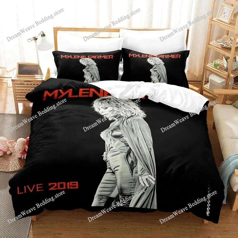 Exquisite 3D Mylene Farmer Wallpaper Anime Digital Printing Bedding Set Duvet Cover Comforter Bed Youth Kids Girl Boys Gift741