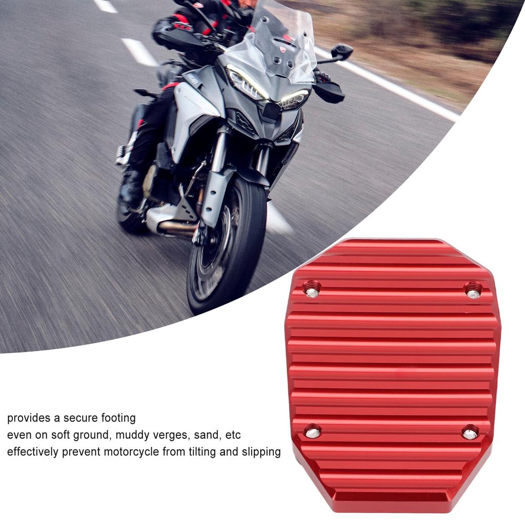 Side Stand Pad Extension Kickstand Extender Plate Motorcycle Accessories Replacement for MULTISTRADA V4 2021+