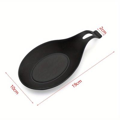 1pc Heat-resistant Silicone Spoon Rack Chopsticks Tray Spatula Organizer Utensil Spatula Handle Spoon Pad Kitchen Tools
