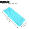 Non Slip PVC Bathtub Shower Mat Bathroom Floor Mat with Suction Cup for Home Hotel Use(Transparent Green 40.5x101cm)