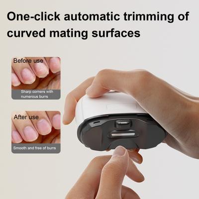 Multi-functional Electric Nail Clipper with LED Kids Adults Seniors Automatic Nail Trimmer Rechargeable Baby Manicure Grinding File Fingernail Cutter