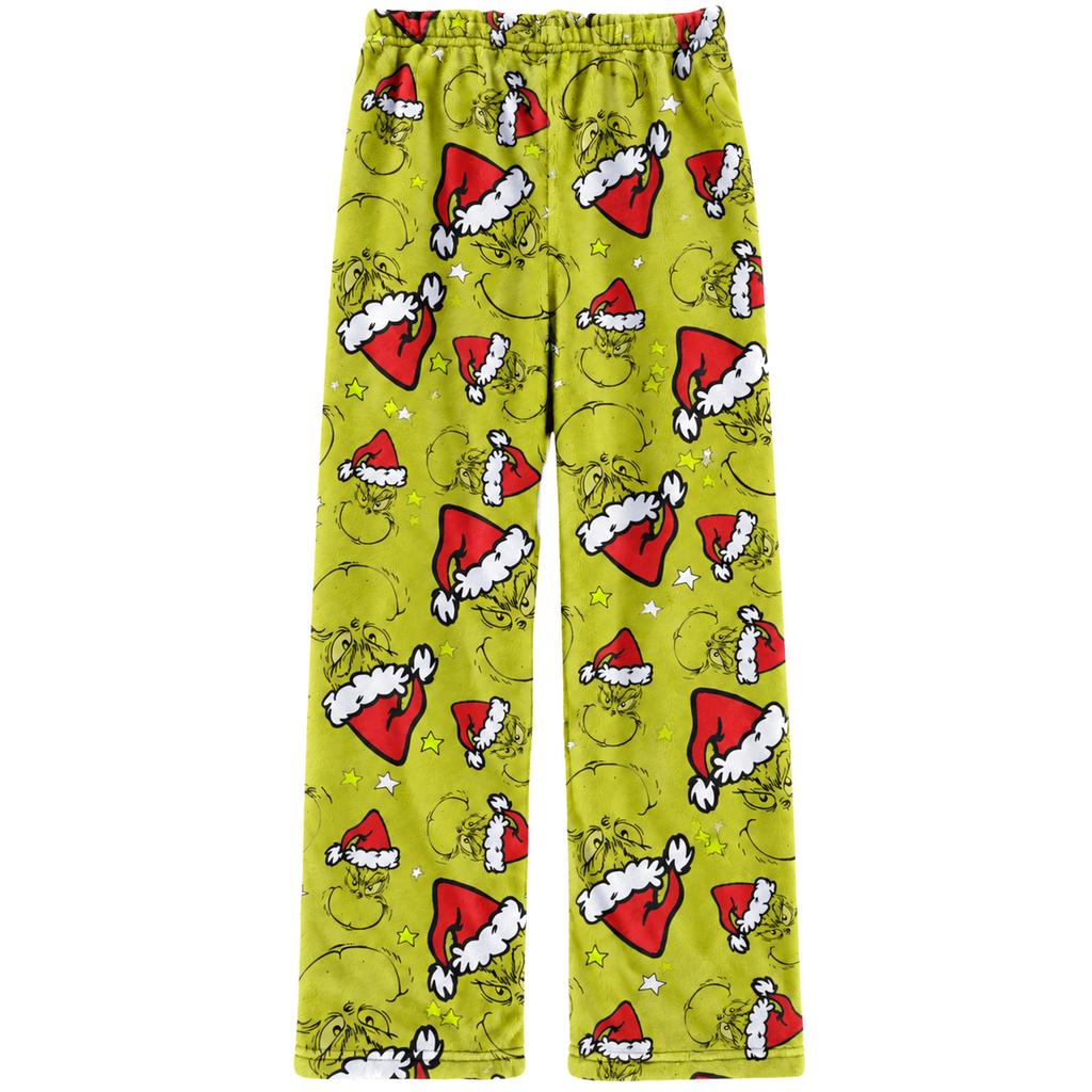 Women's Halloween Straight Leg Flannel Pants for Fall and Holiday Home Wear