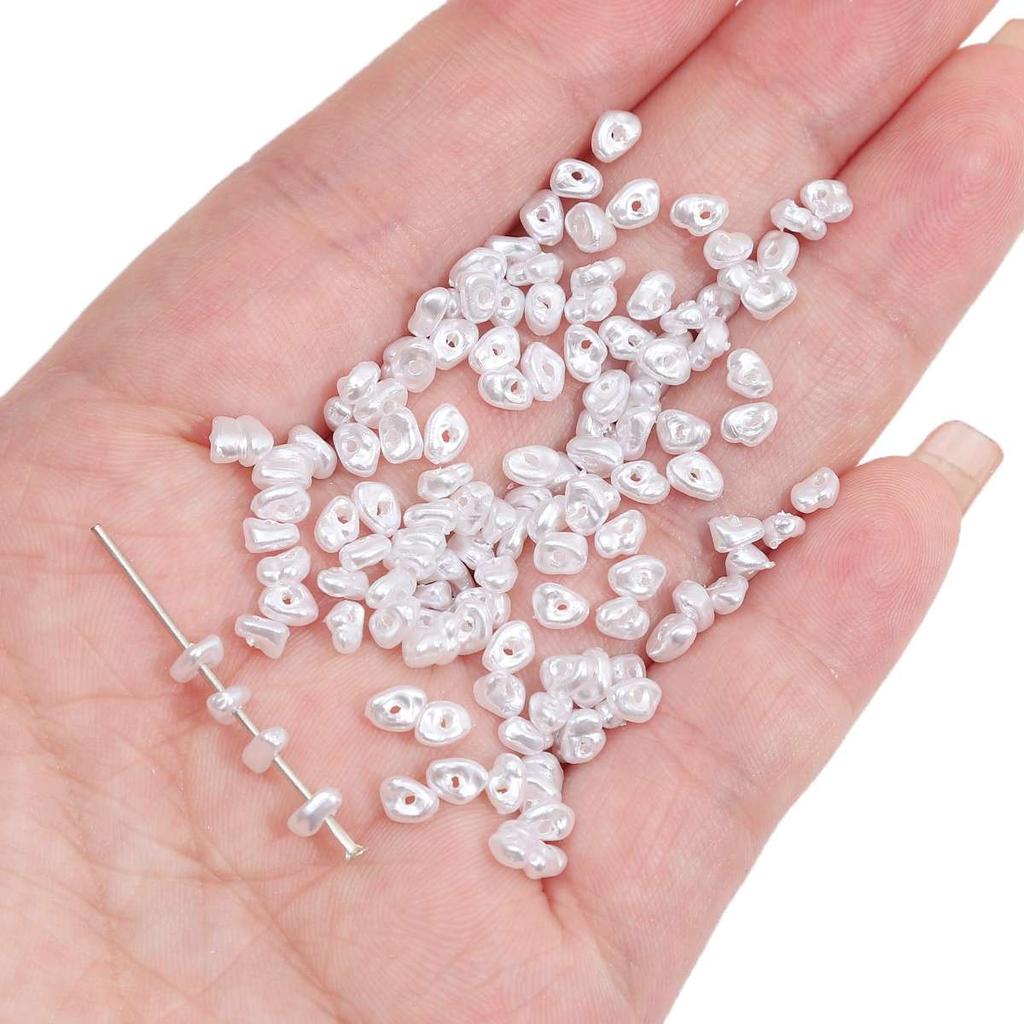 Geometry Shaped Imitation ABS Pearl Beads Straight Hole DIY Bracelet Jewelry Accessories