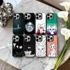 1 Stück C-Cute B-Boykisser -R Handyhülle Für iPhone17,16,15,14,13,12,11 Plus,Pro Max Schwarz Candy Silber Handyhülle