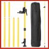 Max 4.2m Height Adjustable Line Leveler Stand Bar Telescopic Bracket 1/4'' Thread Lift Extend Holder for Laser Level Bracket Set