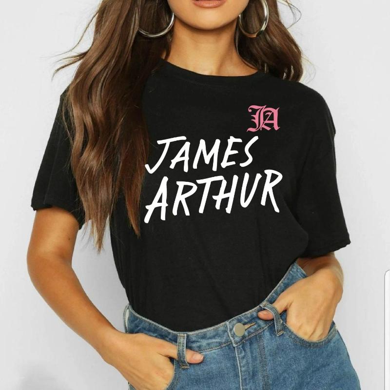 

2026 Summer James Arthur Pisces World Tour 2026 Graphic Cotton Summer ShortSleeve Womens HipHop TShirt S