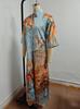 2026 Sommer Hellblau Retro-Print Hemdkleid