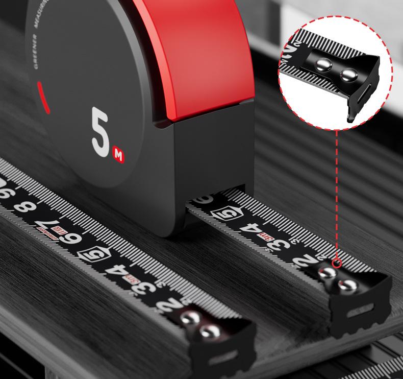 Bandă de măsurare de înaltă precizie rezistentă la uzură Green Forest - 3m/5m Mini, design anti-tăiere