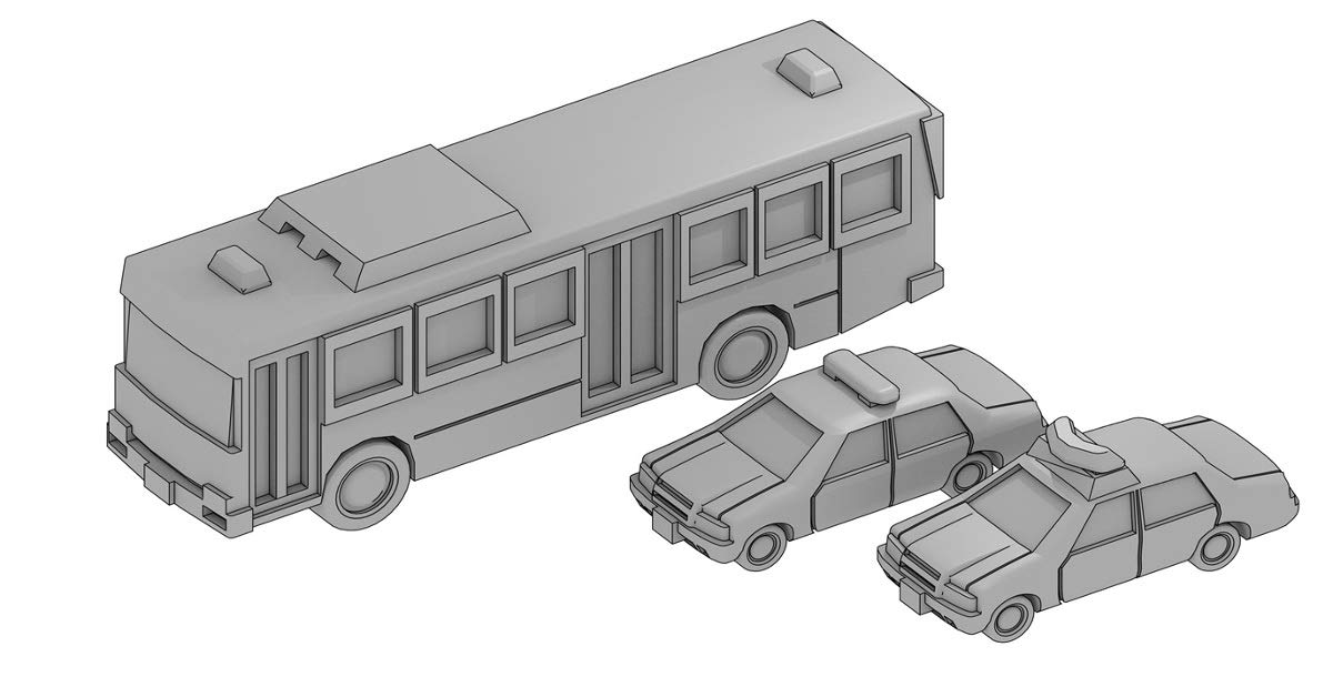 

Modelium TFS Series Car Set D Resin Kit 1/700 T19V700-007M