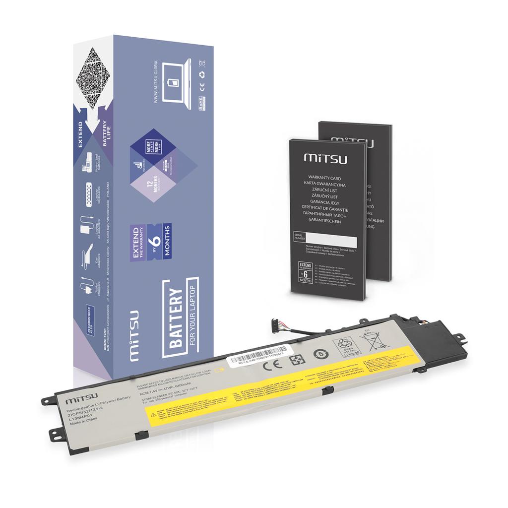 Battery L13M4P01 for LENOVO Y40-70 Y40-80