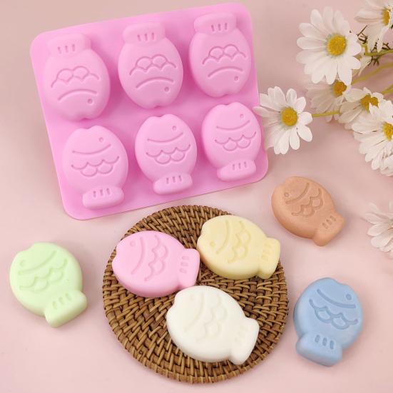 Cartoon Fish Shape Silicone Mold Cake Chocolate Tray for Fondant Mousse Soap Candle Reusable Flexible Baking Mold