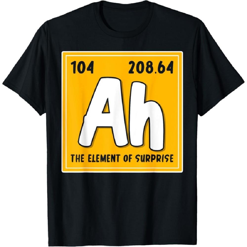 

Ах Элемент Сюрприза Смешная Футболка Периодическая Таблица Элементов XXXXXL чёрный