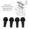 4PCS Ignition Wire Sheath Kit Coil Wire Spark Plug Boot Replacement for Peugeot 206 206CC 207 307 308 408
