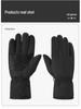 Electric Heated Velvet-Lined Ski Gloves - Waterproof, Windproof, Non-Slip for Men & Women