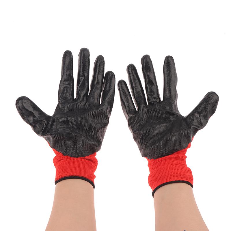 12 Pairs Advanced Work Gloves Durable Wrinkled Latex Coating For Construction Warehouse Handling Gardening
